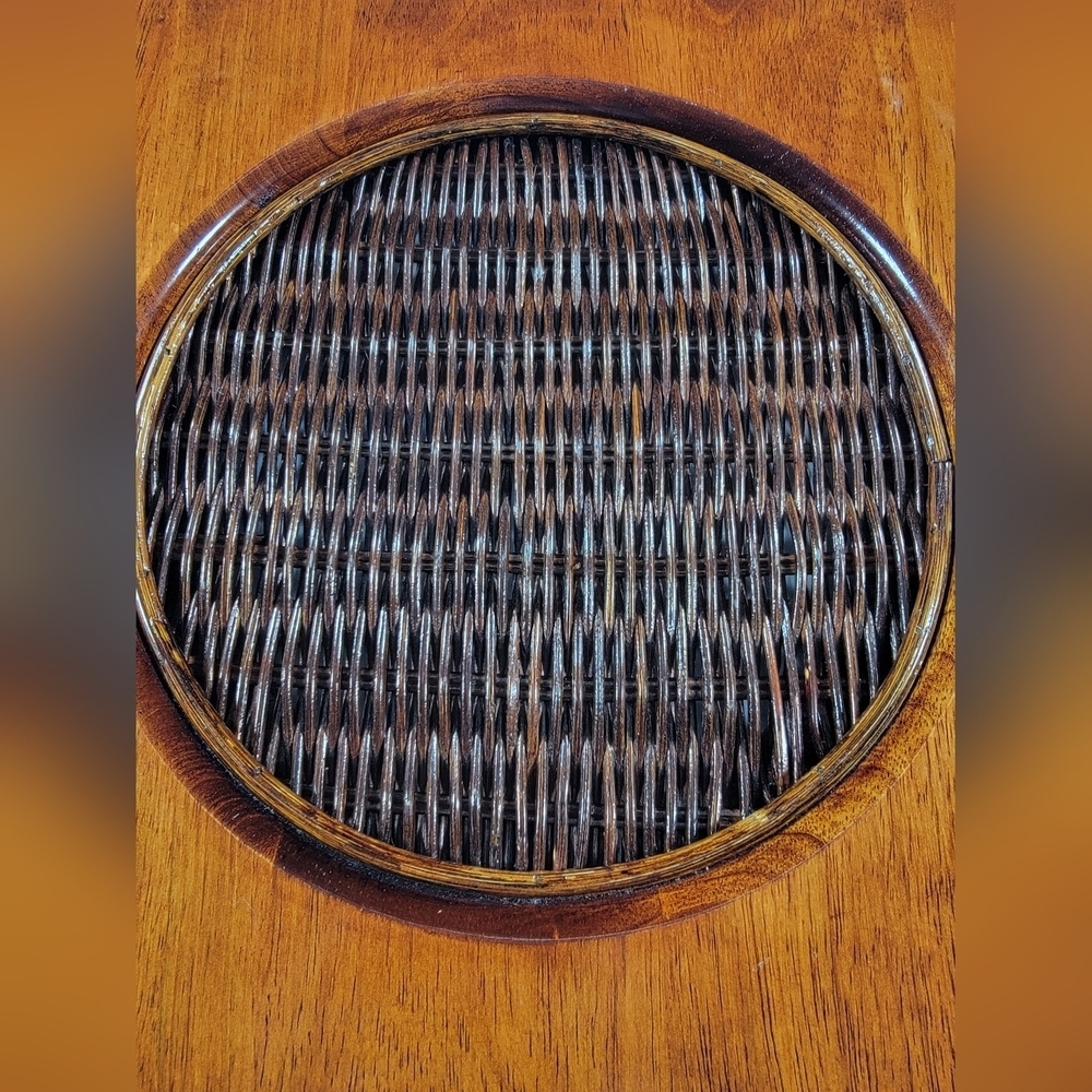 Lenox Riverwood Teak Square Plate Charger Decorative Rustic Cabin Replacement - Picture 3 of 11